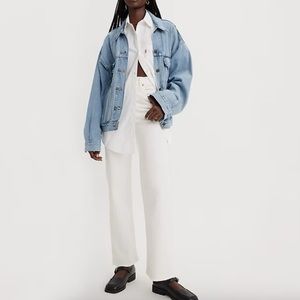 Levi’s women’s ribcage straight ankle jean in white